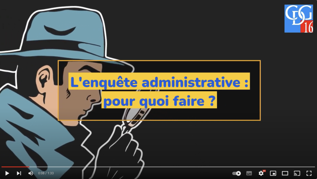 Enquête administrative - CDG16 - Centre de Gestion de la Fonction
