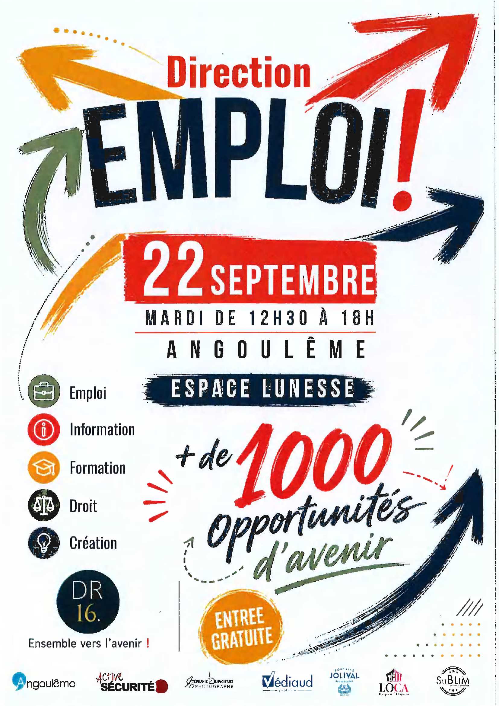 Forum Direction emploi le 22 septembre 2026